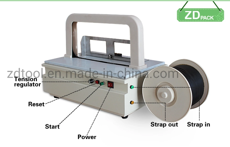 Zdpack Mini Semi Automatic Desktop Banknote Tape Strapping Machine Price